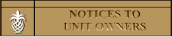 Notices To Unit Owners